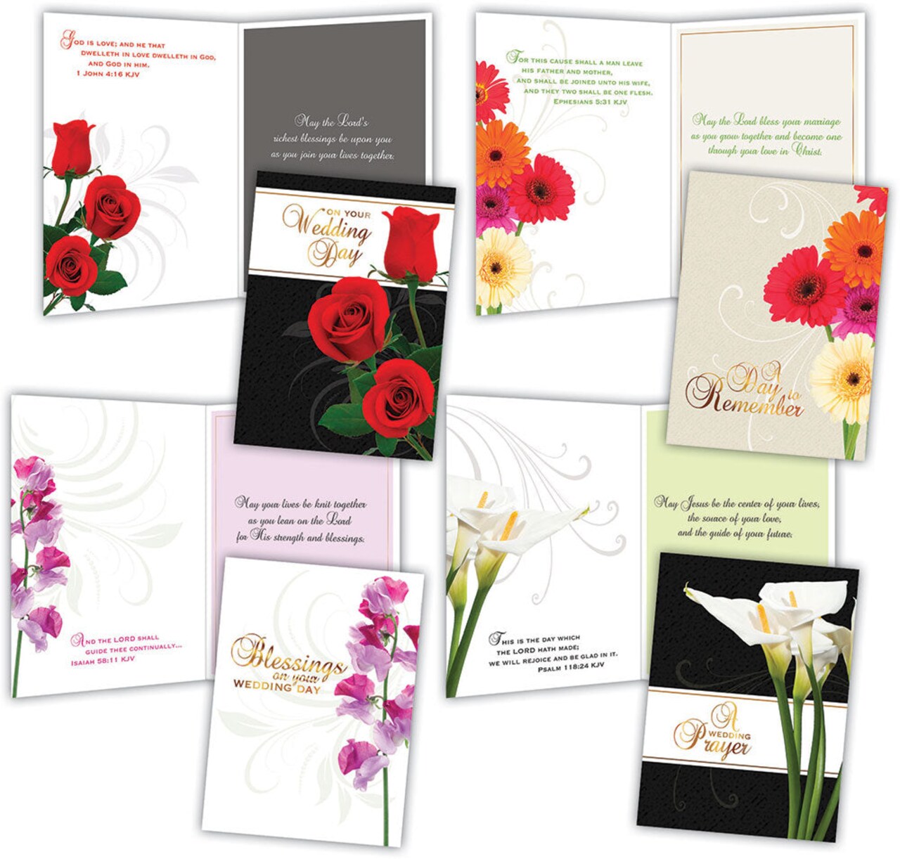 Wedding - Assorted Wedding Cards, Box of 12